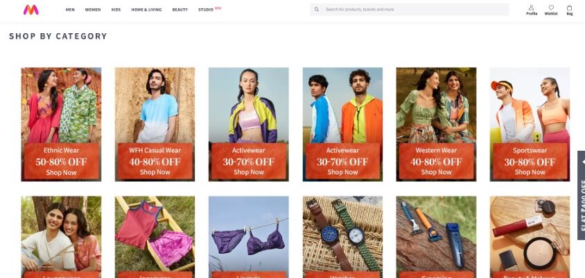 myntra listing services